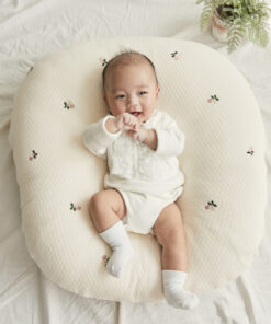 Gối chống trào ngược cho bé sợi muslin Wooji mềm mại -BG04