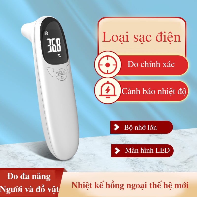 Nhiệt kế hồng ngoại thế hệ mới có sạc điện -NK01