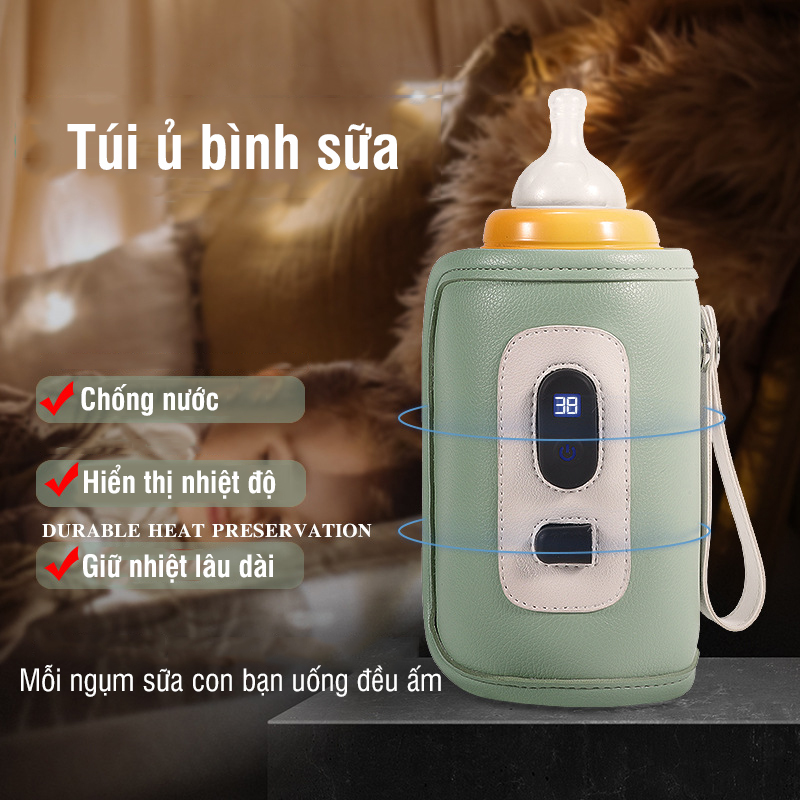 Túi ủ bình sữa 3 chế độ chỉnh nhiệt MB06