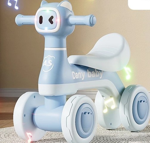 Xe Chòi Chân Mèo Nháy Mắt Có Đèn Nhạc, Thiết Kế Chắc Chắn -BEX01