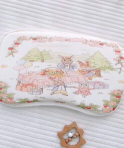 Gối cao su non chữ B cotton Cổ Tích
