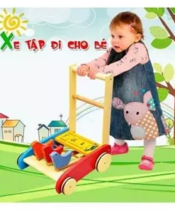 Xe tập đi gỗ cho bé -XD012