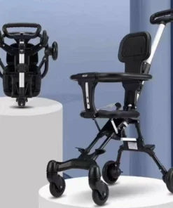 Xe đẩy đảo chiều có đệm và mái che đảo chiều gấp gọn tiện lợi